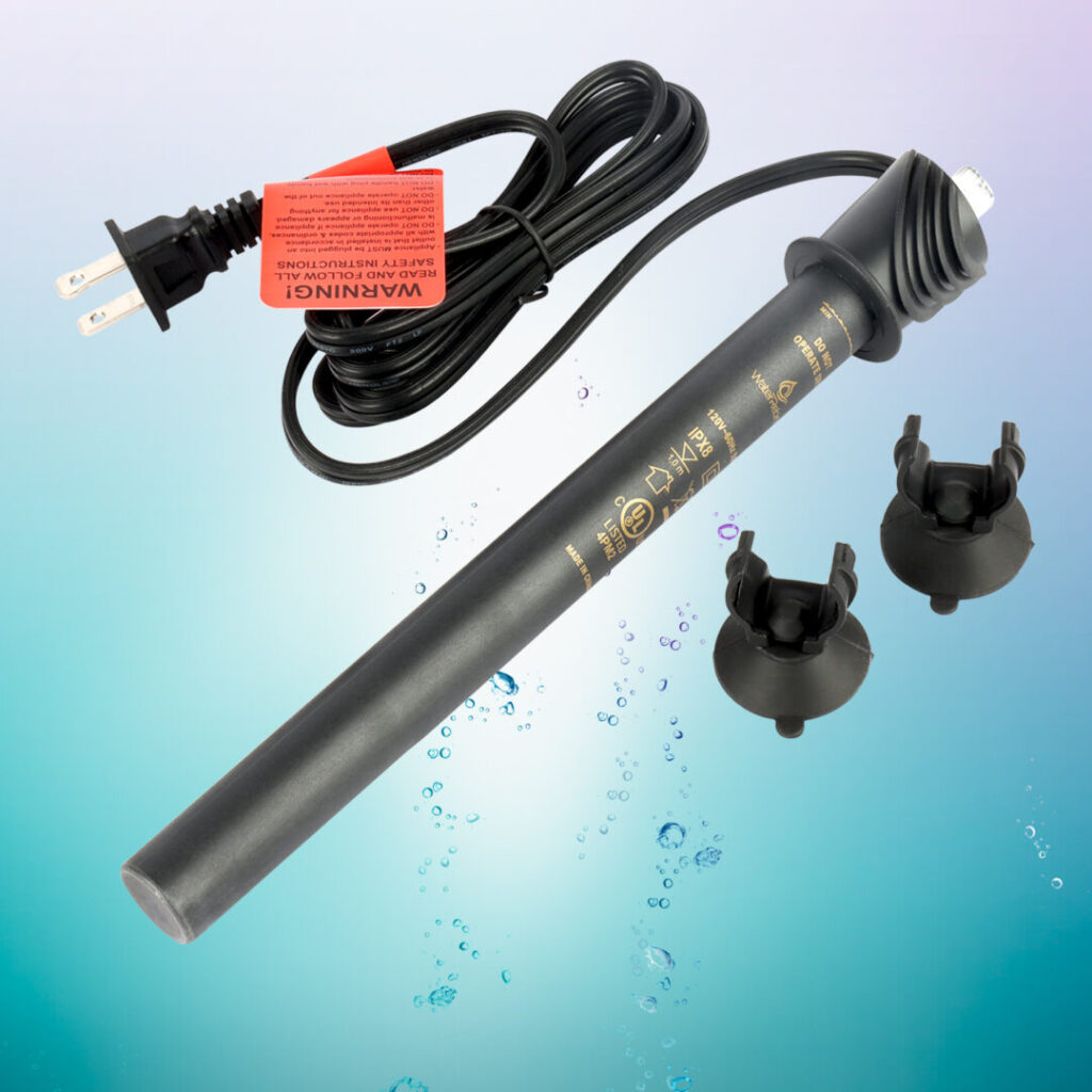 HT-150 Submersible Aquarium Heater Engineering Plastic housing UL Listed- Fish Tank Heater - Water Heater for Fish Tank - Marine Water Heater - Aquarium Heater(150W)